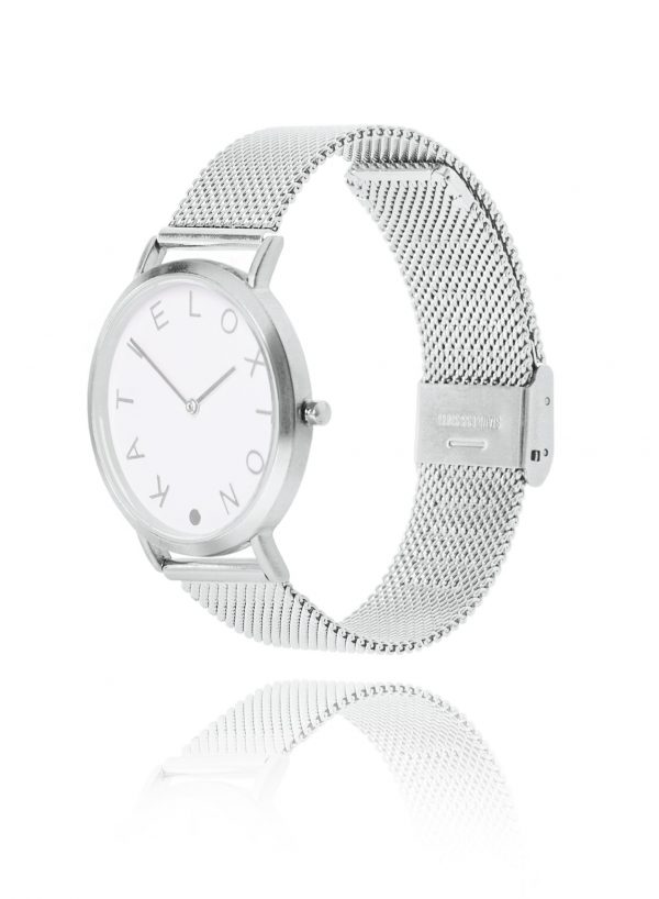 Katie Loxton - Rai Watch - Silver Plated Chain Mail Watch - Image 3