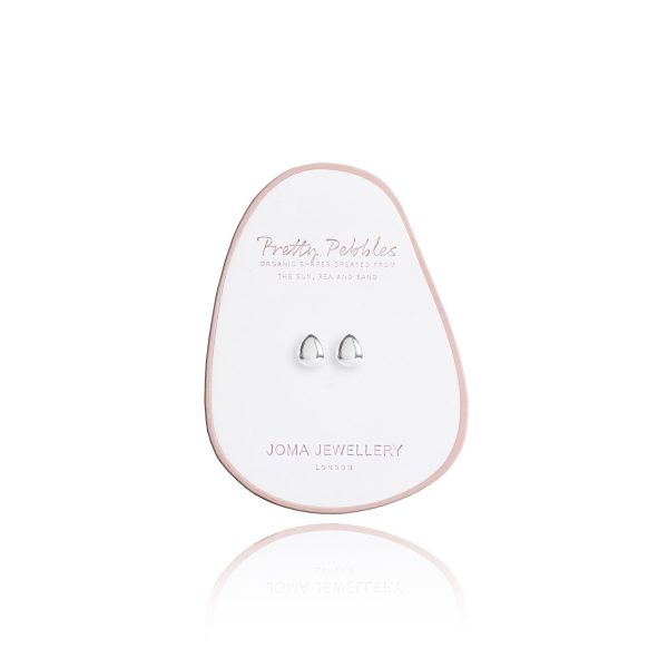 Joma Pretty Pebbles Silver Plated Stud Earrings - Image 2