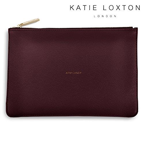 Katie Loxton Perfect Pouch Clutch Bag Burgundy Red ARM CANDY Size: S 