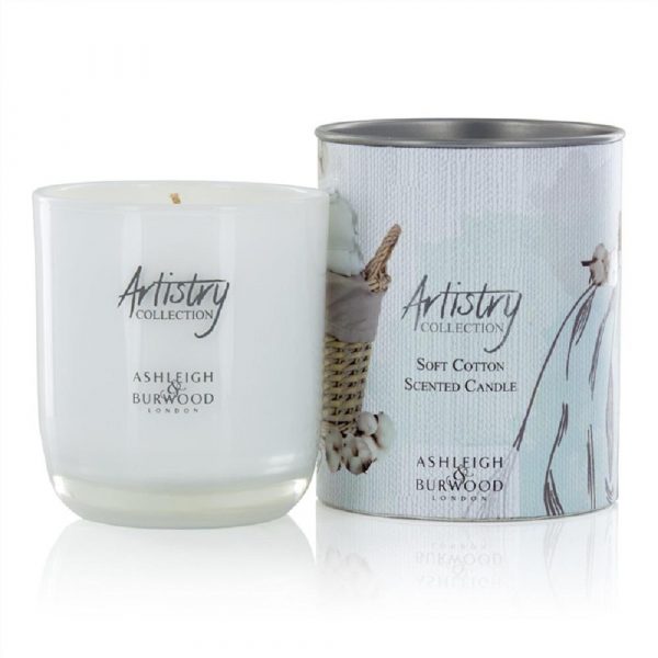 Ashleigh & Burwood Artistry Collection 200g Candle - Soft Cotton - Image 2