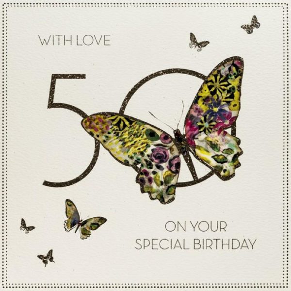 On Your Special Birthday - Large Handmade 50th Birthday Card - BLY9 - Image 2
