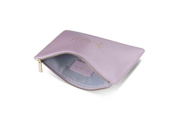 Katie Loxton - Perfect Pouch - Hey Beautiful - Metallic Pink - Image 3
