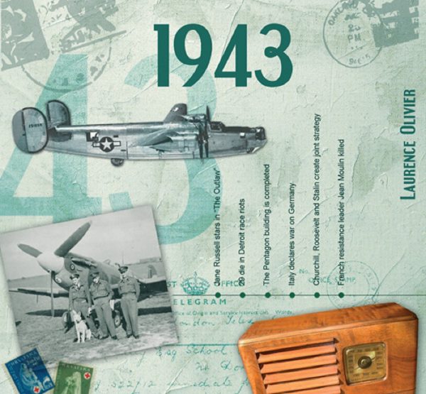 1943 The Classic Years 20 Track Cd Greetings Card - Image 2