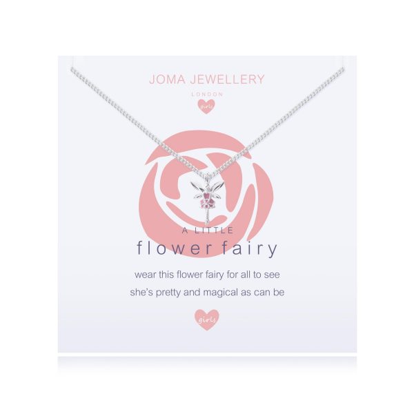 Joma Jewellery Girl A Little Flower Fairy Rose Necklace - Image 2