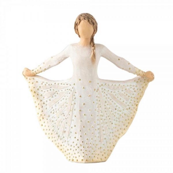 Willow Tree Butterfly Figurine, Resin, Cream, 65 x 145 x 165 cm - Image 2
