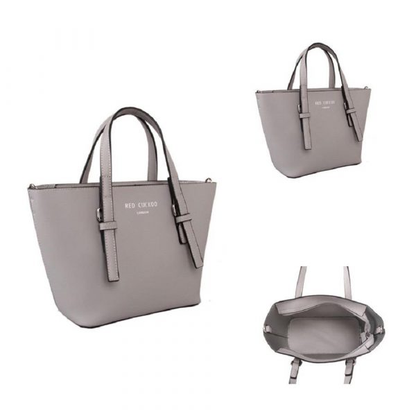 Designer Red Cuckoo London Grab Bag (Grey) - Image 3