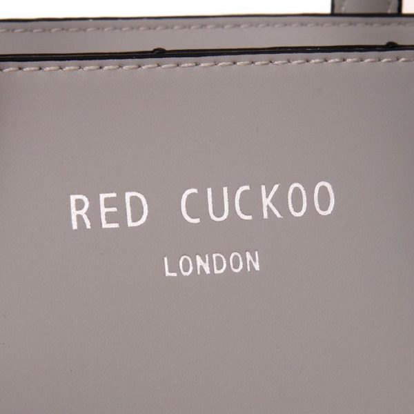 Designer Red Cuckoo London Grab Bag (Grey) - Image 5