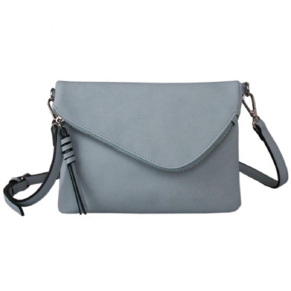 Womens Zipped Cross Body Messenger Clutch Handbag Red Cuckoo (Blue) - Image 2