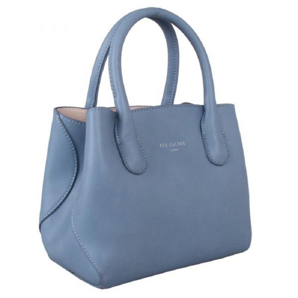 Designer Red Cuckoo London Grab/Shoulder Bag (Denim Blue) - Image 2