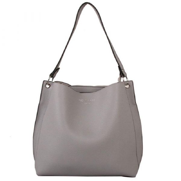 Red Cuckoo Single Handle Large Shoulder Bag (Silver) - Image 2