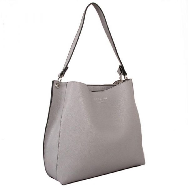 Red Cuckoo Single Handle Large Shoulder Bag (Silver) - Image 3