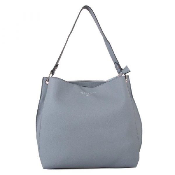 Designer Red Cuckoo London Shoulder Bag (Mineral Blue) - Image 2