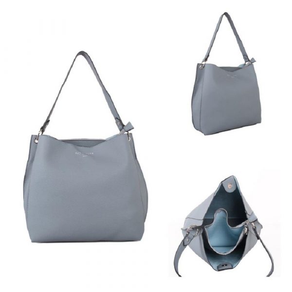 Designer Red Cuckoo London Shoulder Bag (Mineral Blue) - Image 5