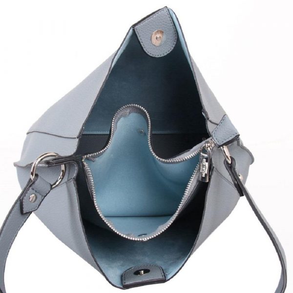 Designer Red Cuckoo London Shoulder Bag (Mineral Blue) - Image 6