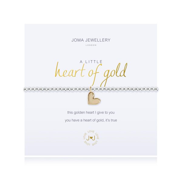 Joma Jewellery a little Heart Of Gold Bracelet - Image 2