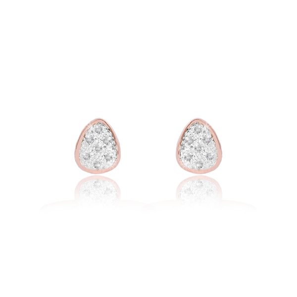Joma Jewellery Pretty Pebbles Pave Earrings - Image 2