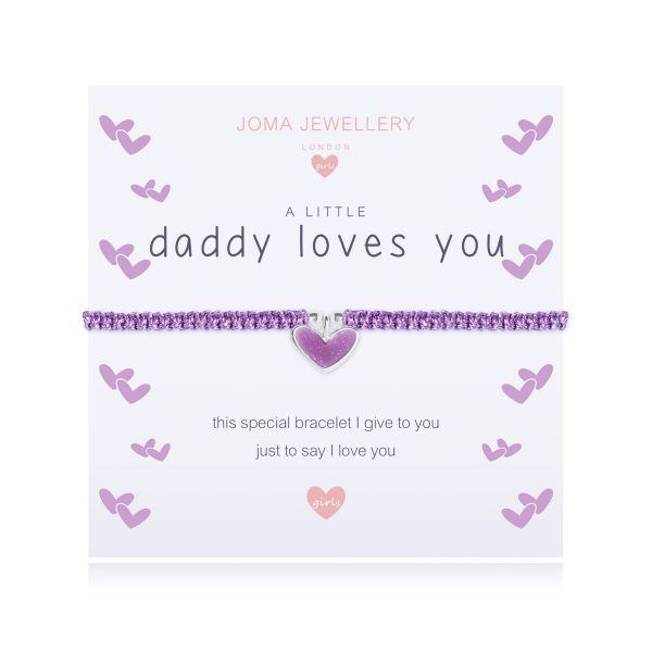 Joma Jewellery Childrens a little Daddy Loves You Bracelet - Image 2
