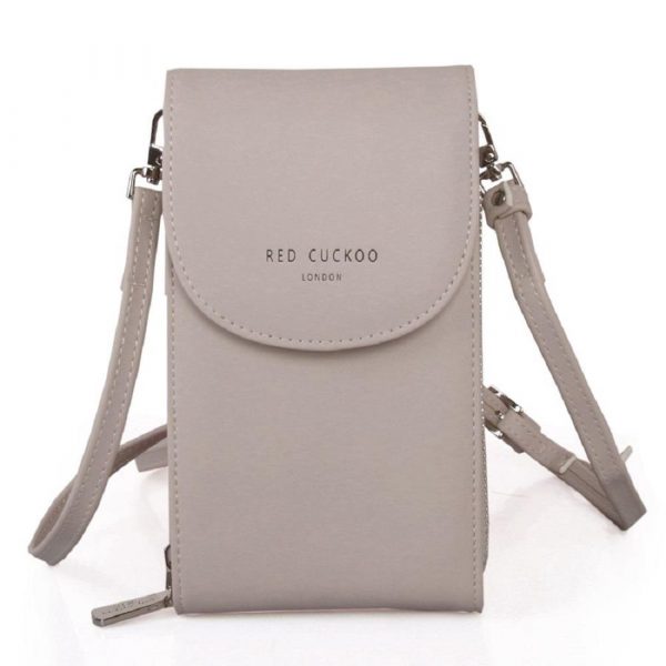 Red Cuckoo Cross Body Pouch in Beige 414 - Image 4