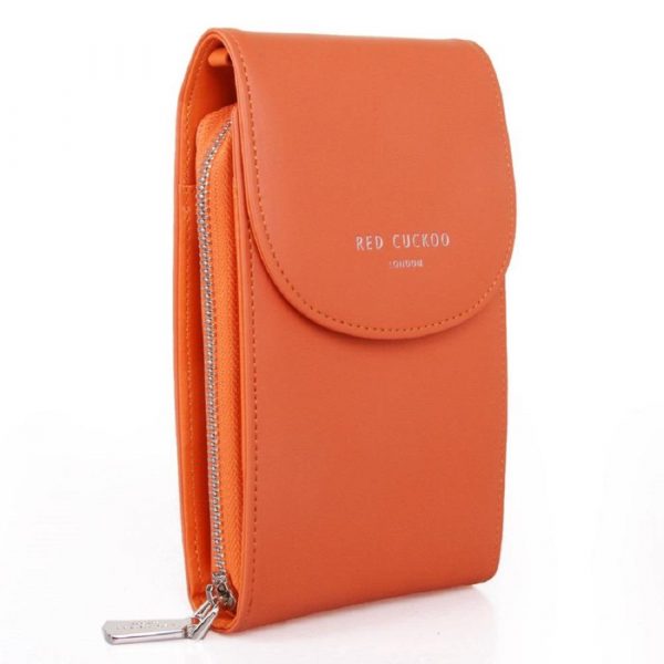 Red Cuckoo Cross Body Pouch in Orange 414 - Image 2