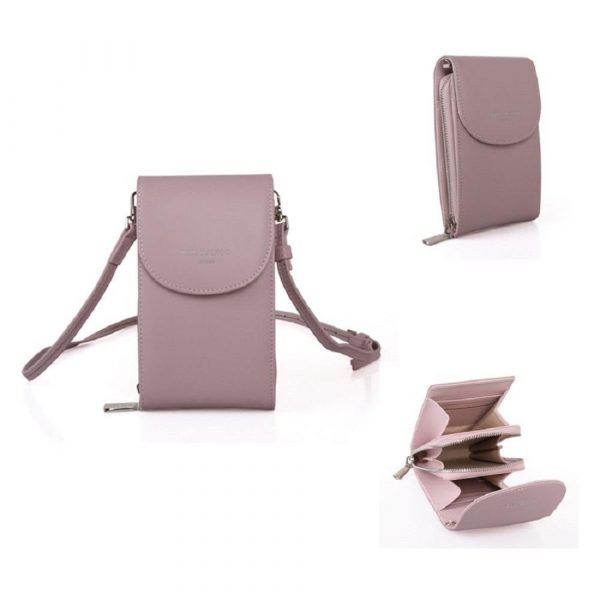 Red Cuckoo Cross Body Pouch in Pink 414 - Image 5