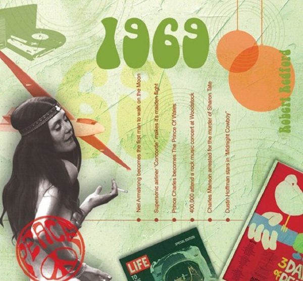 A TIME TO REMEMBER 1969 THE CLASSIC YEARS - GREETINGS CARD AND CD FOR ALL SPECIAL OCCASIONS