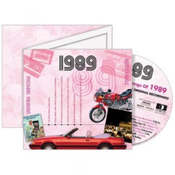1989 Birthday Gift - 1989 Chart CD and 1989 Greeting Card - Image 2
