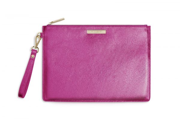 Katie Loxton - Luxe Clutch - Metallic Pink - 20x29cm - Image 2