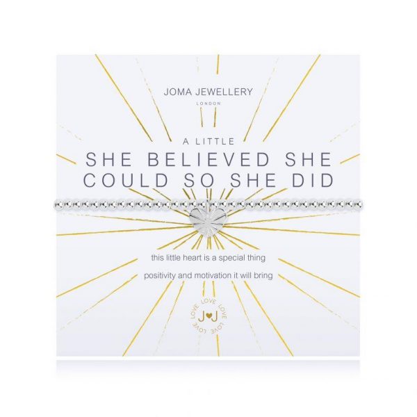 Joma Jewellery a little She Believed She Could bracelet