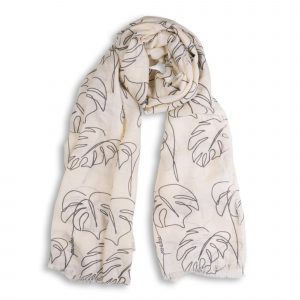 Katie Loxton Sentiment Scarf Paradise in Pink Frayed Edge