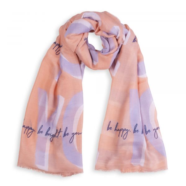 Katie Loxton Sentiment Scarf Be You Frayed Edge