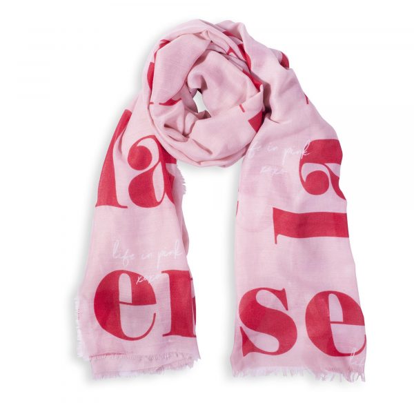 Katie Loxton Scarf La Vie En Rose Frayed Edge