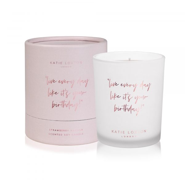 Katie Loxton Live Every Day Like Its Your Birthday Candle