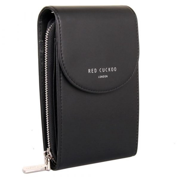 Red Cuckoo Cross Body Pouch in Black - Image 3