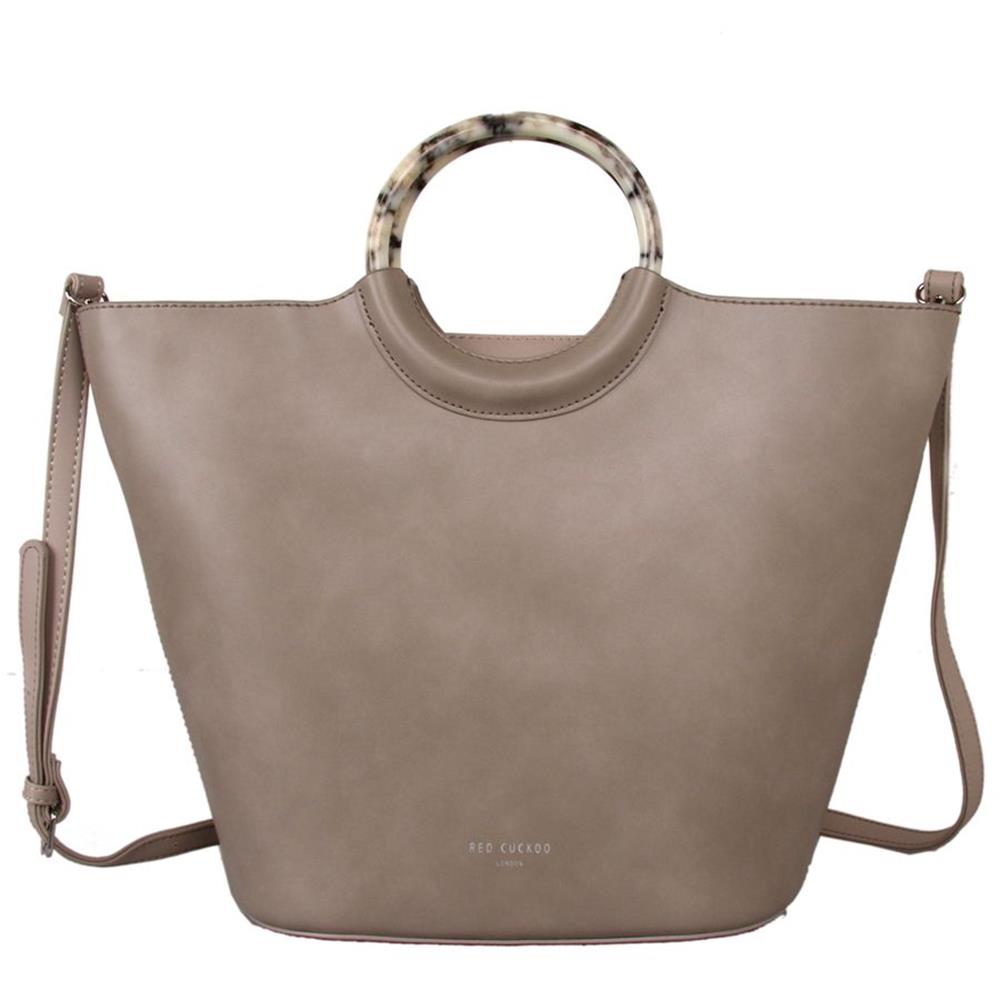 Red cuckoo online tote bag