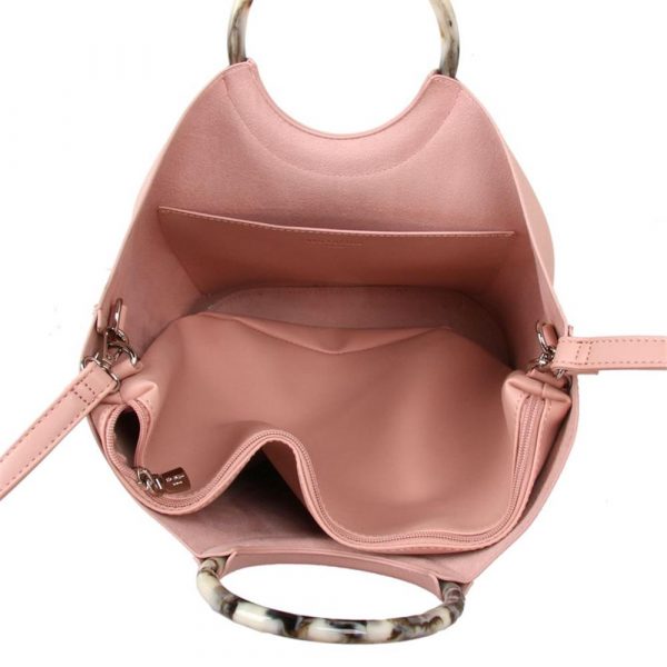 Red Cuckoo Pink Tote Bag in a Bag - Image 2
