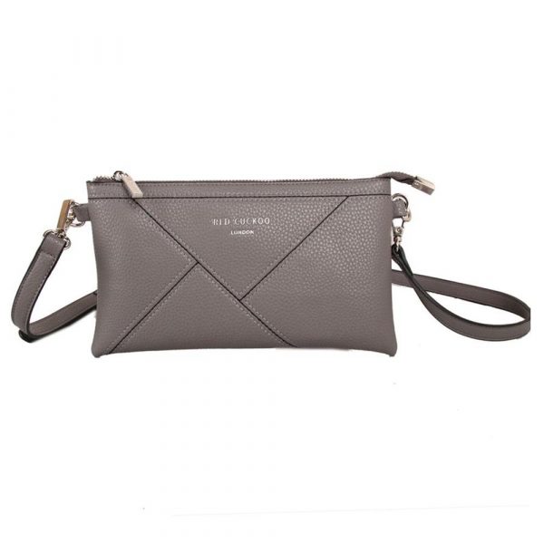 Red Cuckoo Grey Clutch/Crossbody Bag - Image 2