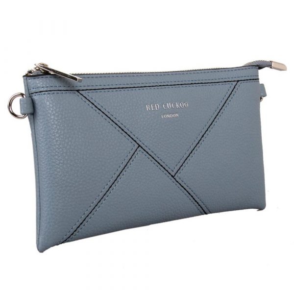 Red Cuckoo Blue Clutch/Crossbody Bag