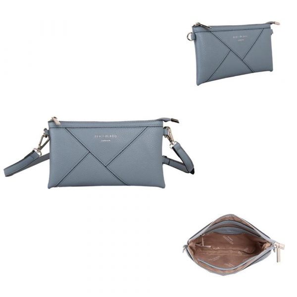 Red Cuckoo Blue Clutch/Crossbody Bag - Image 3