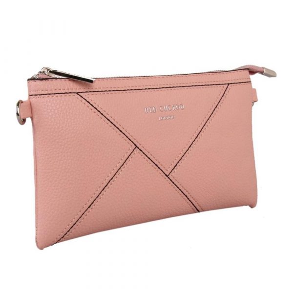 Red Cuckoo Pink Clutch/Crossbody Bag