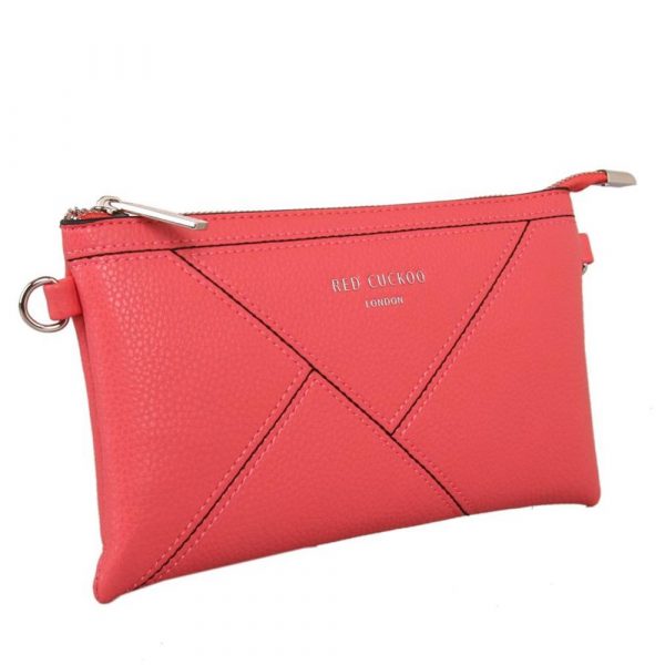Red Cuckoo Coral Clutch/Crossbody Bag