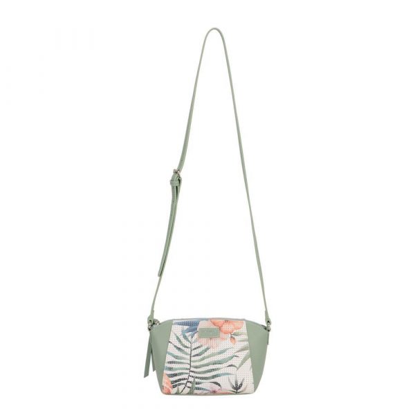 David Jones Cross Body Bag with grab handle in Apple Green. - Image 2