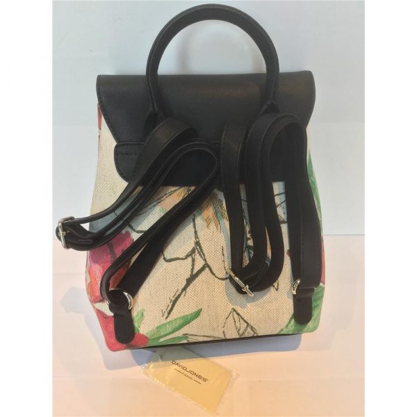 David Jones Backpack in Black & Red - Image 2