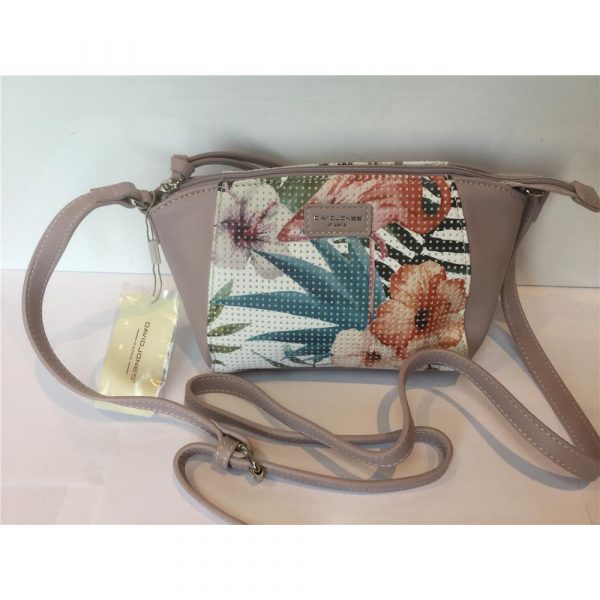 David Jones Crossbody Bag with Grab handle in Pale Purple - Image 3