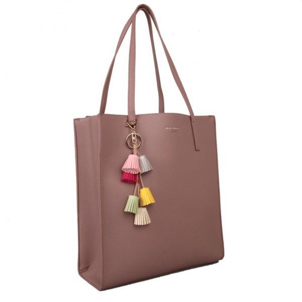 Red Cuckoo Dusky Purple Shopper Bag 2019 - Image 2