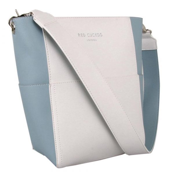 Red Cuckoo White/Blue Bucket Shoulder Bag 2019