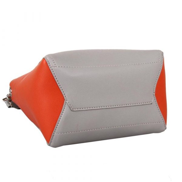 Red Cuckoo Silver/Orange Bucket Shoulder Bag 2019 - Image 5