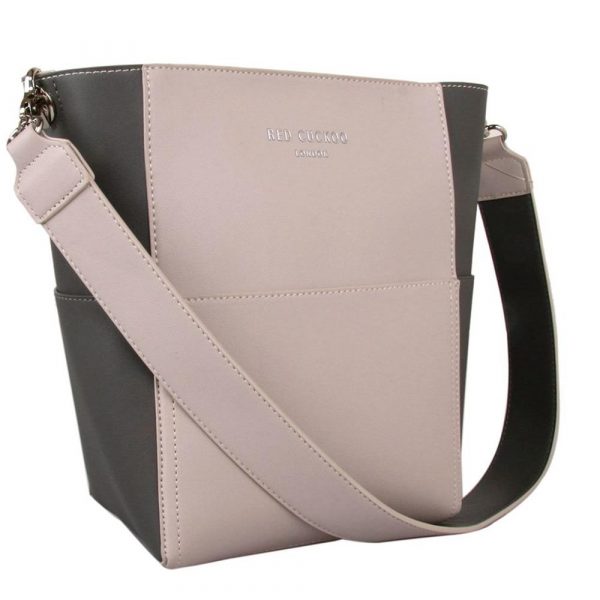 Red Cuckoo Cream/Grey Bucket Shoulder Bag 2019
