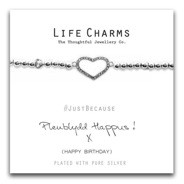Life Charms Penblwydd Hapus Happy Birthday in Welsh