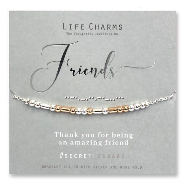 Life Charms Friends Secret Message Bracelet