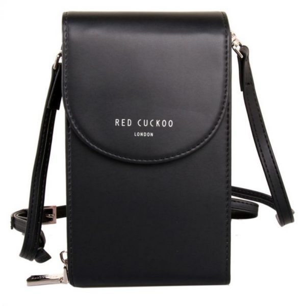 Red Cuckoo Cross Body Bag in Black